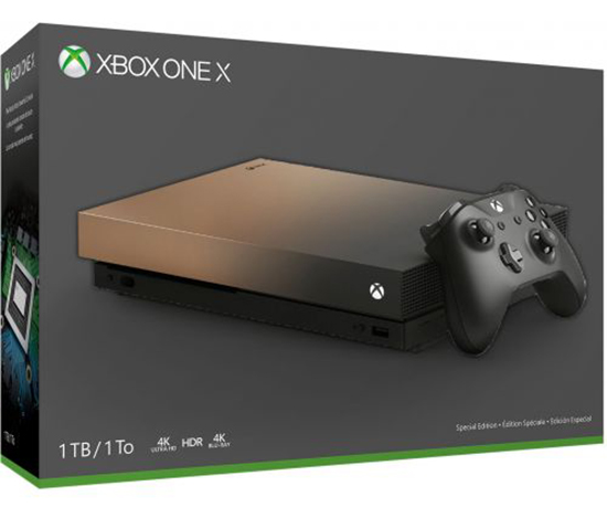 Игровая приставка Microsoft Xbox One X 1TB Gold Rush Special Edition