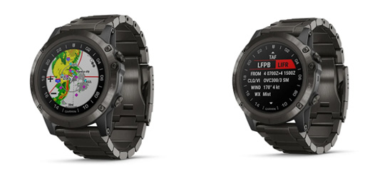 Смарт-часы Garmin D2 Delta PX Aviator Watch With Carbon Gray Titanium Band 51mm (010-01989-30)
