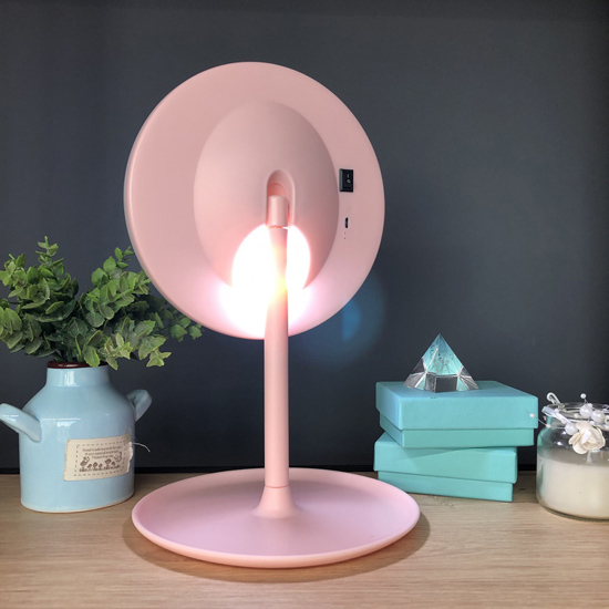 Дзеркало для макіяжу Led Cosmetic Mirror Pink