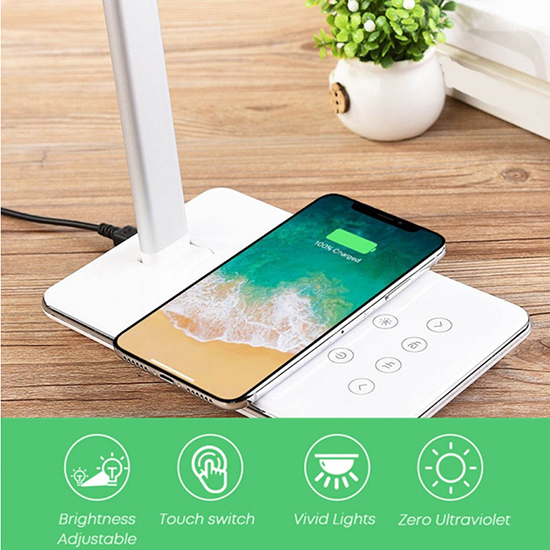 Настольная лампа DCAE Qi Wireless Charger white