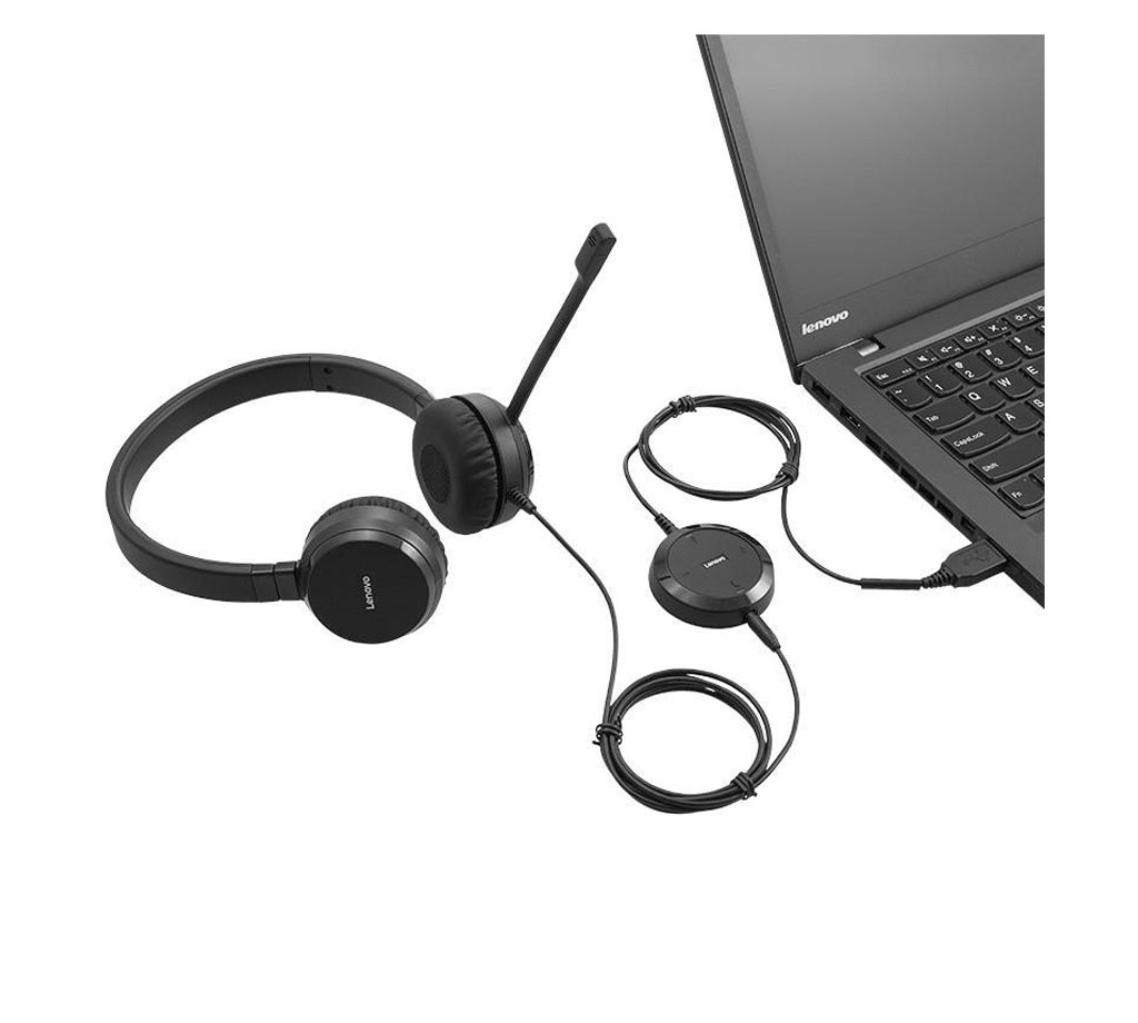 Lenovo Pro Wired Stereo VOIP Headset ( 4XD0S92991)