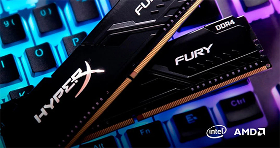 Kingston FURY 64 GB (4x16GB) DDR4 3466 MHz FURY