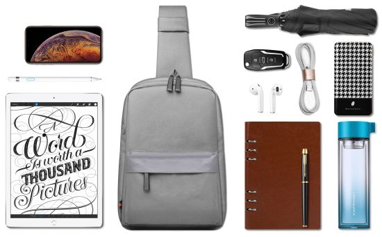 Рюкзак WIWU Vigor Crossbody Bag Gray