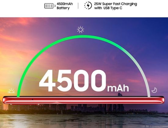 Смартфон Samsung Galaxy A70s 6/128GB Red (SM-A707FZRM)