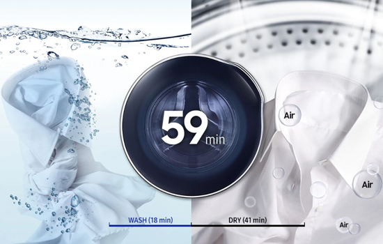 Стирально-сушильная машина Samsung WD80K52E0AW