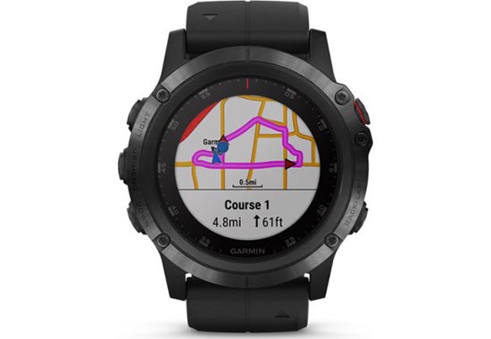 Смарт-часы Garmin Fenix 5X Plus Sapphire Black with Black Band (010-01989-60)