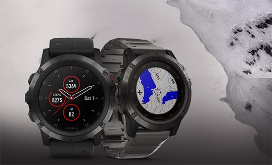 Смарт-часы Garmin Fenix 5X Plus Sapphire Black with Black Band (010-01989-60)