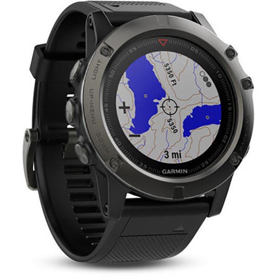 Смарт-часы Garmin Fenix 5x Slate Gray Sapphire With Black Band (010-01733-00)