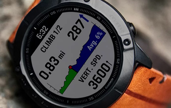 GARMIN Fenix 6X Pro Sapphire Black DLC з Chestnut Leather Band (010-02157-14/13)