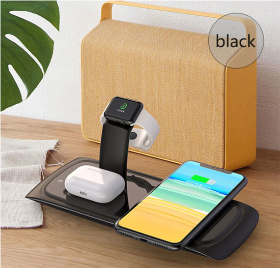 Wireless Qi 3 in 1 Fast Charger Charger Stand for Airpods For Apple Watch