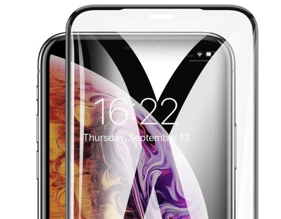 Защитное стекло для iPhone X/Xs Black Mr.Yes