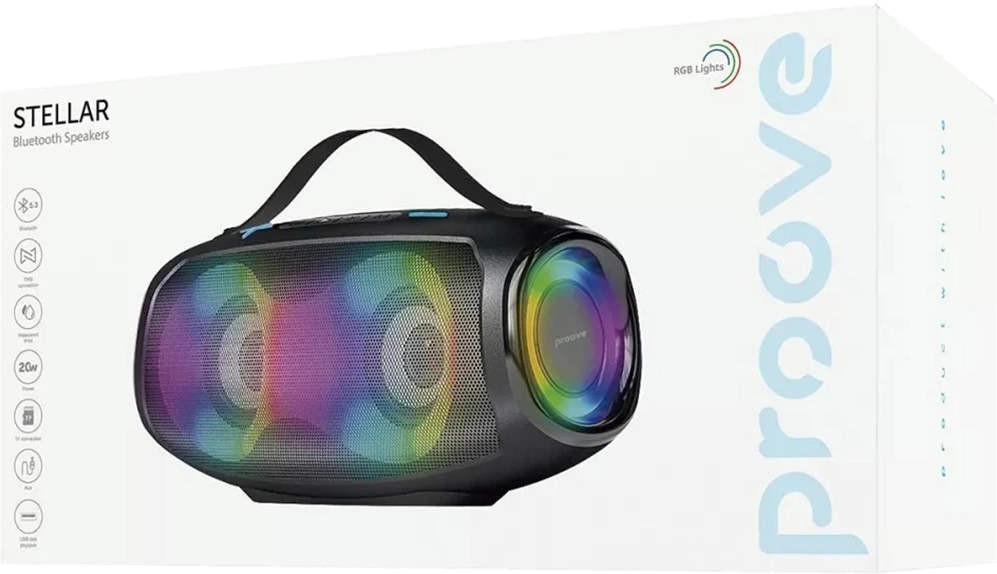 Портативна колонка Proove Stellar 20W (APP) Black фото 4