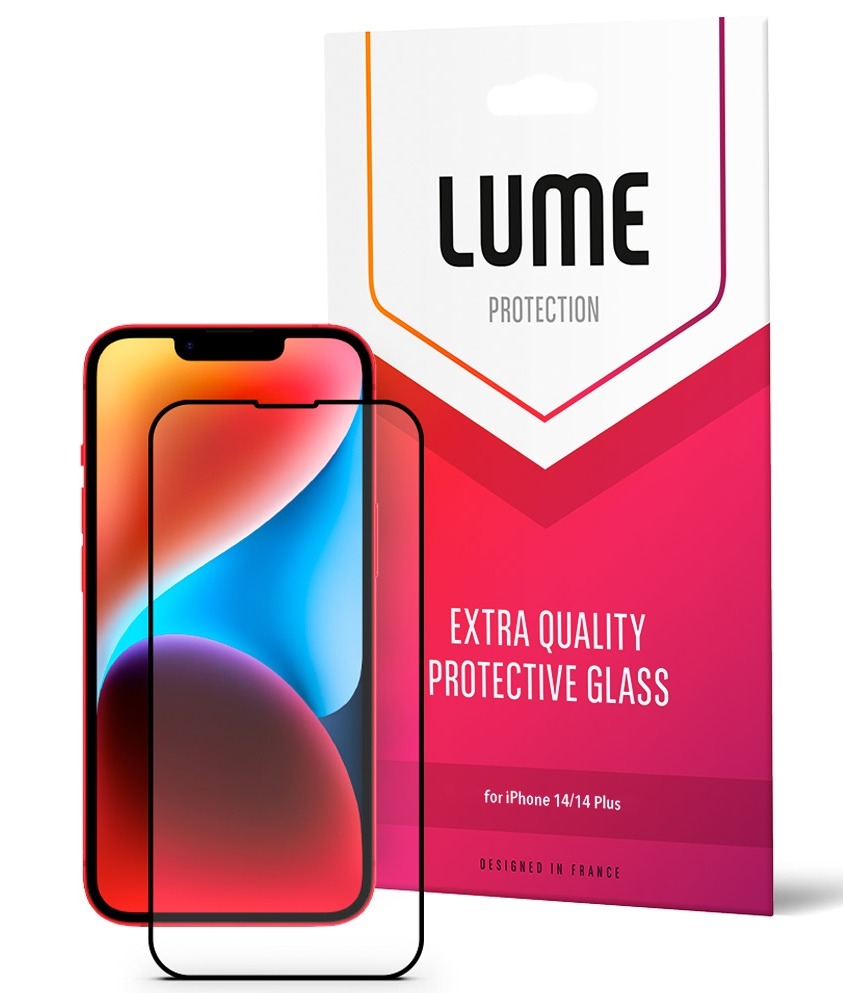 Захисне скло для смартфону LUME Protection Anti Static Dustproof Glass for iPhone 13 Pro Max/14 Plus Front Black (LU25D14PB) фото 1
