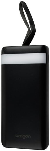 Зовнішній аккумулятор (повербанк) Power bank iDragon KP-20 20000mAh Black фото 1