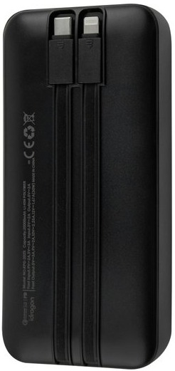 Зовнішній аккумулятор (повербанк) Power bank iDragon KPG-202X 20000mAh 22.5W Black фото 2