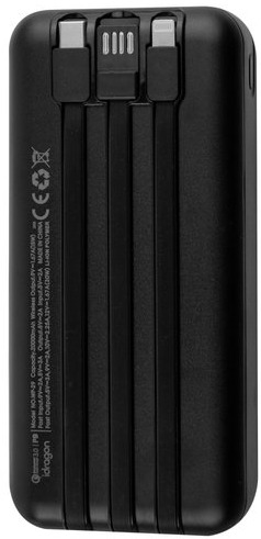 Зовнішній аккумулятор (повербанк) Power bank iDragon WP-29 20000mAh 22.5W Black фото 2