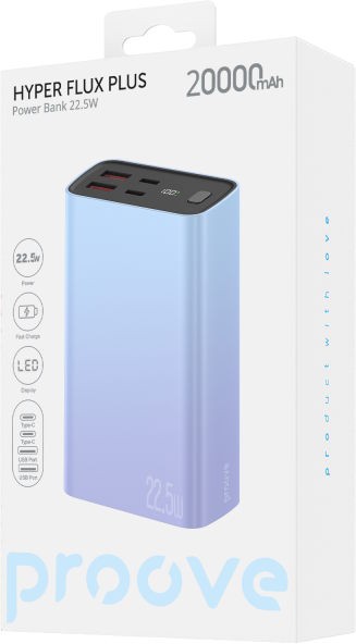 Зовнішній аккумулятор (повербанк) Proove Hyper Flux Plus 22.5W 20000mAh Gradient (PBF222120009) фото 2