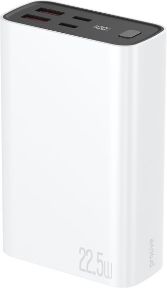 Зовнішній аккумулятор (повербанк) Proove Hyper Flux Plus 22.5W 20000mAh White (PBF222120002) фото 1