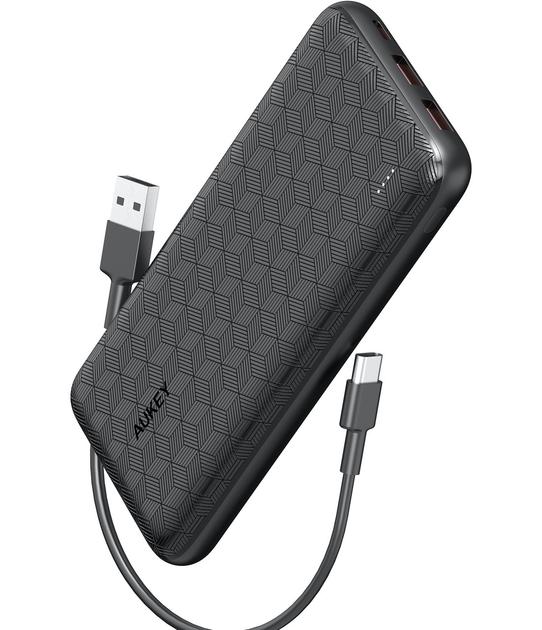Зовнішній акумулятор (повербанк) Aukey Ultrafast 20000mАh 18w Black (PB-N93A) фото 1