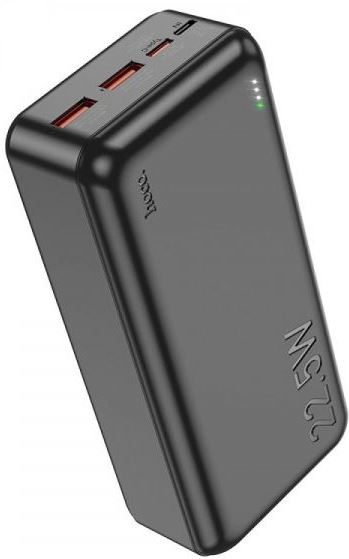 Зовнішній акумулятор (повербанк) Hoco J101B Astute 22.5W 30000mAh Black фото 1