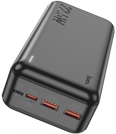 Зовнішній акумулятор (повербанк) Hoco J101B Astute 22.5W 30000mAh Black фото 3