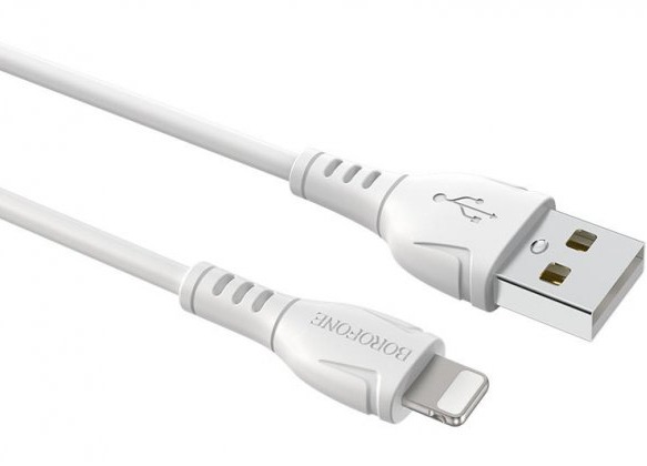Кабель Borofone BX51 Triumph USB to Lightning 1m White фото 2