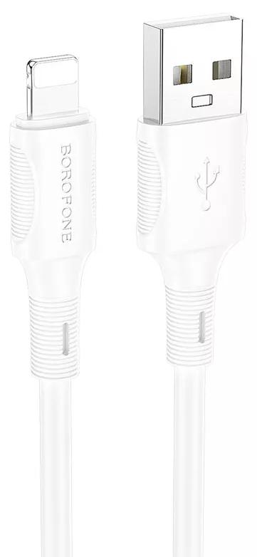 Кабель Borofone BX80 USB to Lightning 1m White фото 1