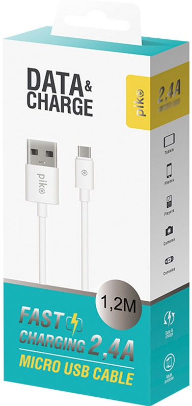 Кабель Piko CB-UM11 Type-A to microUSB (1.2m) White (1283126496172) фото 3