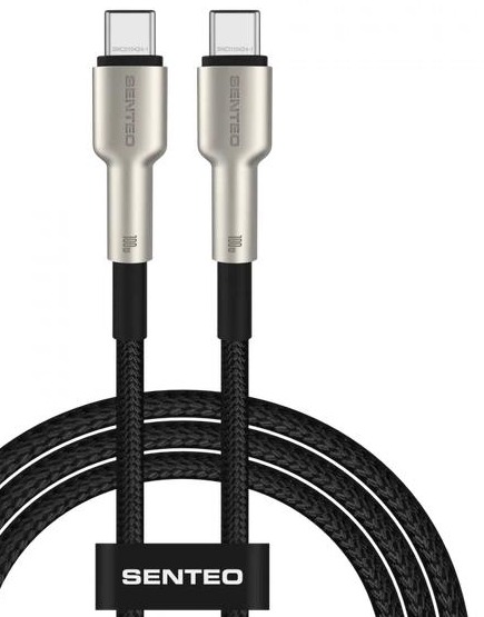 Кабель Senteo SM-03 100W Iron Series USB-C to USB-C 1m Black фото 2