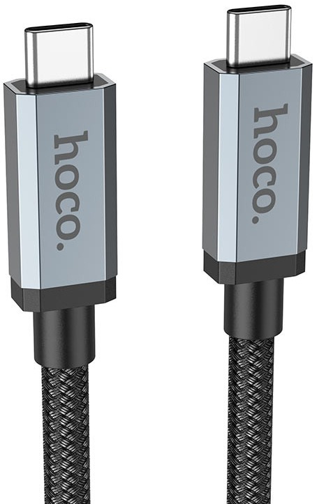 Кабель USB Type-C Hoco US06 USB3.2 Type-C to Type-C 20Gbps 1m Black фото 2