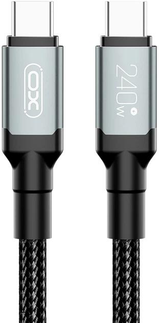 Кабель XO NBQ264A-CC USB-Type-C to USB-Type-C 1m Black (NB-Q264A-CC.black) фото 4