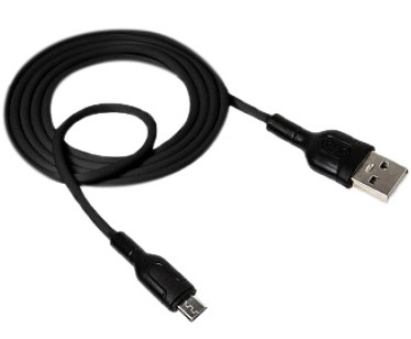 Кабель XO-NB212 Type-A to microUSB (1m) Black (XO-NB212m-BK) фото 2