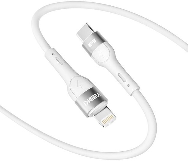 Кабель YOKI EXTRA Type-C to Lightning 30W 1.2m White (YK-CAEX115M1) фото 4