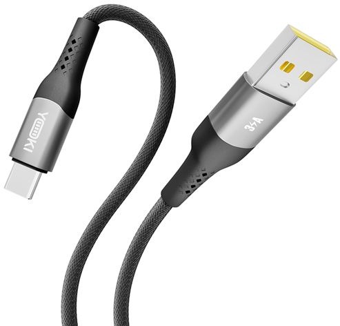 Кабель YOKI SOLID USB to Type-C 3A 1.2m Black (YK-CASO152M2) фото 4