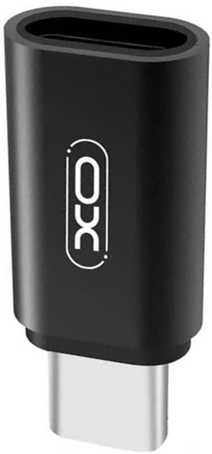 Перехідник XO-NB131 microUSB to Type-C Black фото 2