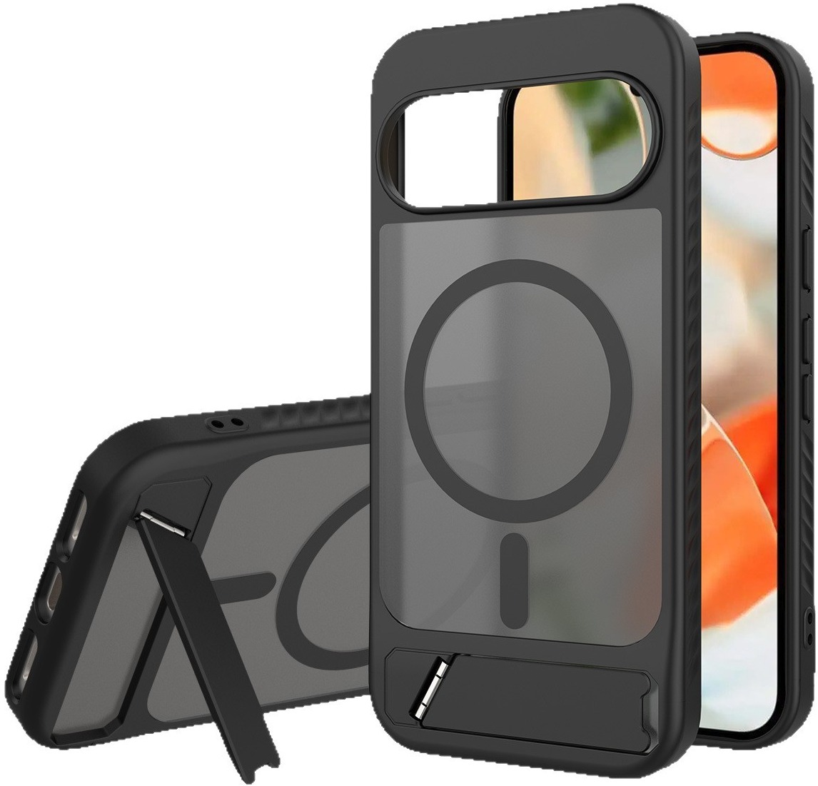 Чохол TPU Kickstand with MagSafe для Google Pixel 9 Pro XL Black фото 1