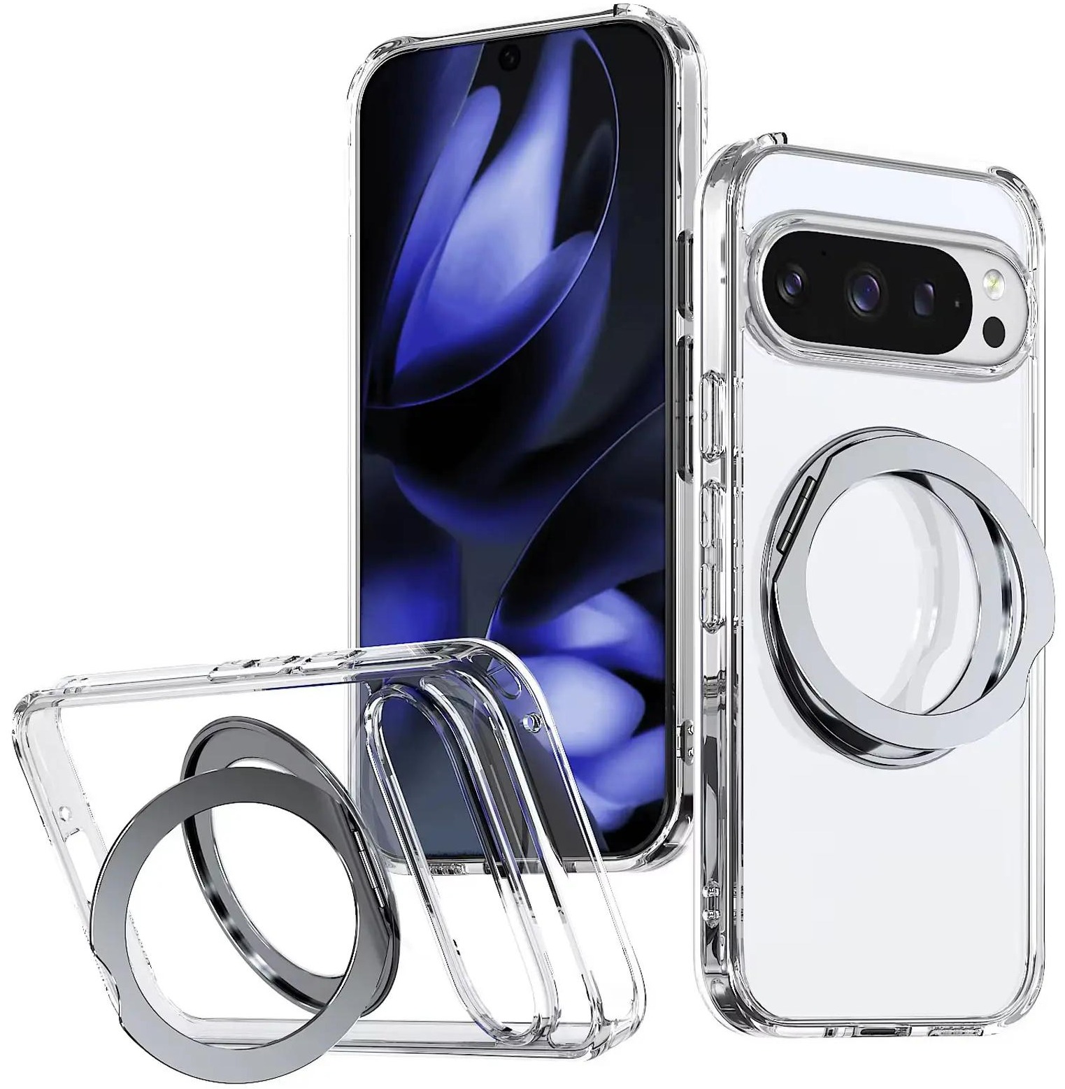 Чохол TPU+PC Aura Fold для Google Pixel 9 Pro XL / 10 Pro XL Transparent фото 1