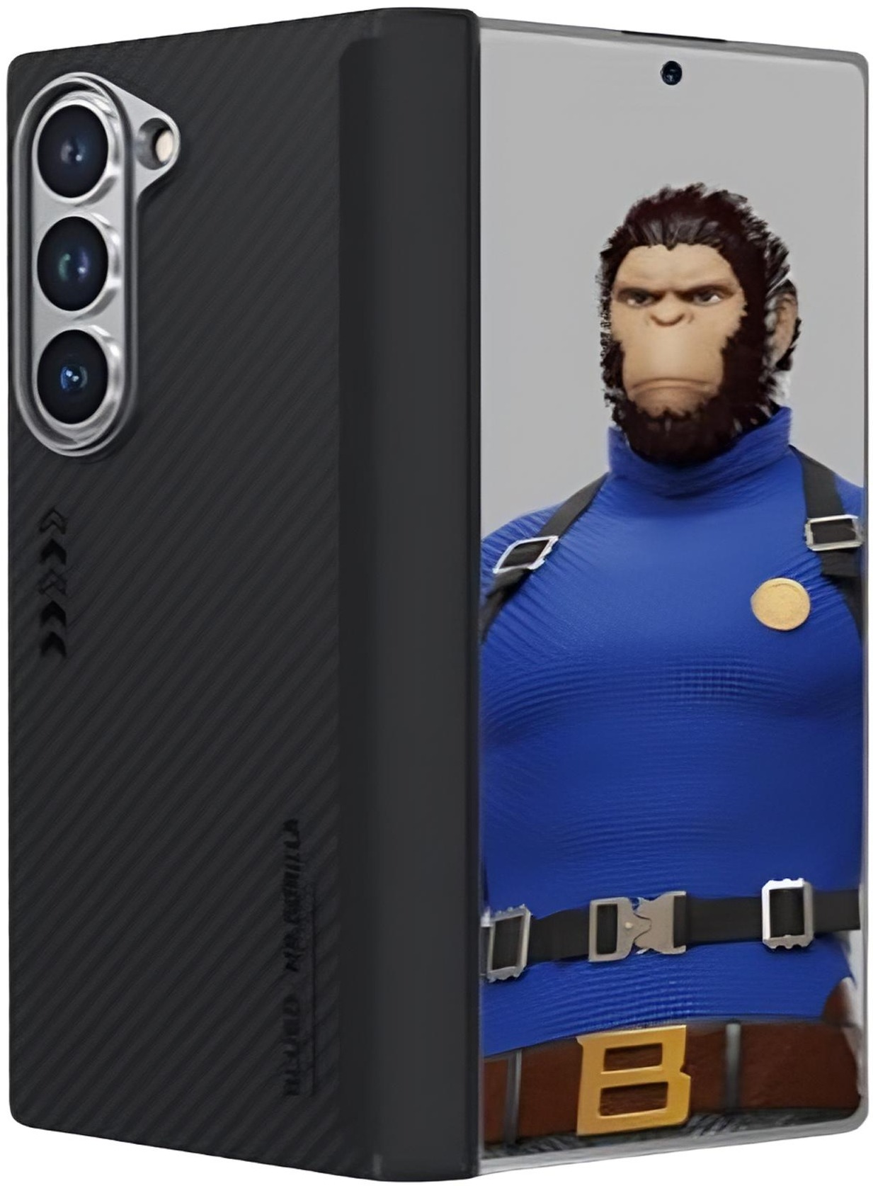 Чохол Blueo BL033 Air Aramid 600D Series для Samsung Fold 6 Black фото 2
