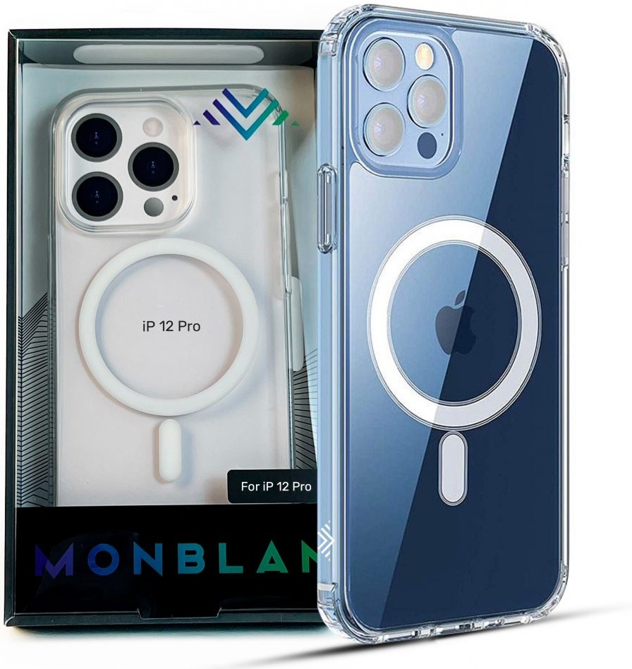 Чохол Monblan для iPhone 12 / 12 Pro Magnetic Crystal Series Transparent (MMC12P) фото 2