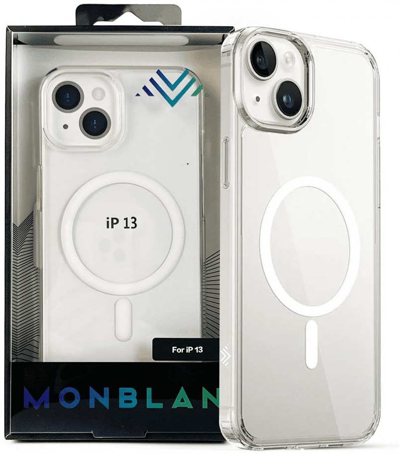 Чохол Monblan для iPhone 13 Magnetic Crystal Serie Transparent (MMC13) фото 2