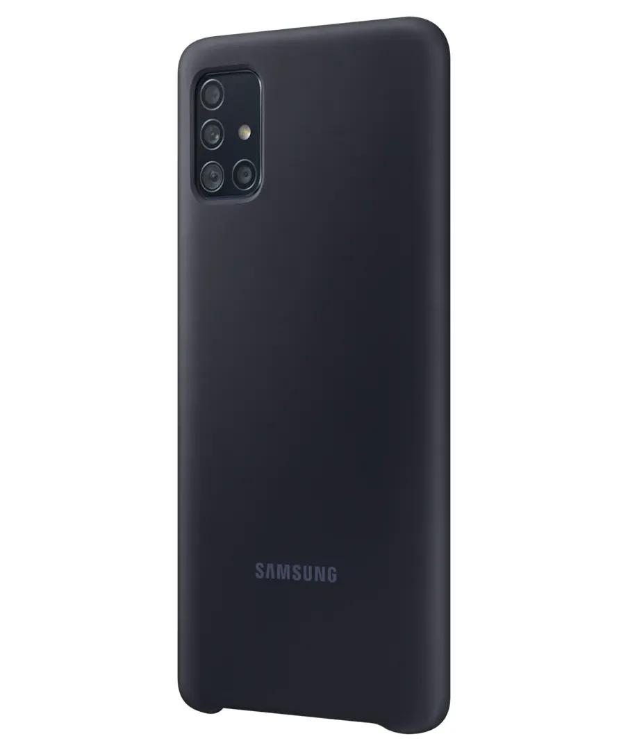 Чохол Silicone Cover Samsung A51 (A515) Black (EF-PA515TBEGRU) фото 3
