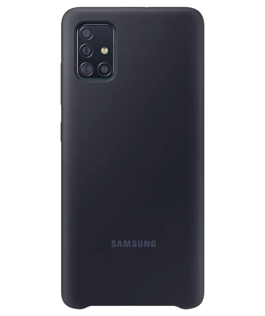 Чохол Silicone Cover Samsung A51 (A515) Black (EF-PA515TBEGRU) фото 1