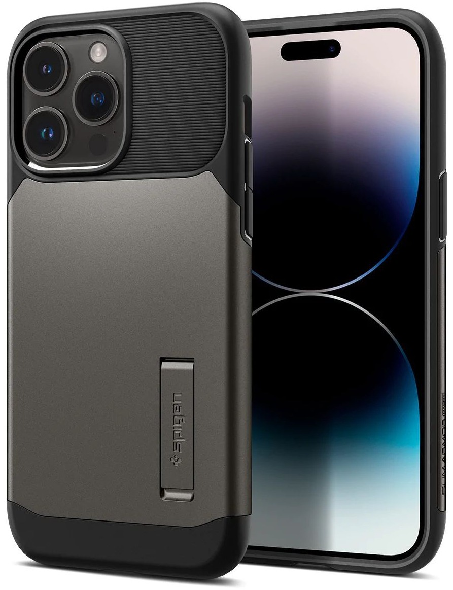 Чохол Spigen Slim Armor with MagFit Apple iPhone 14 Pro Max Gunmetal (ACS04646) фото 1