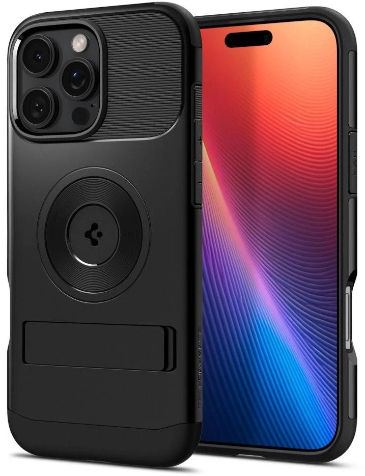 Чохол Spigen Slim Armor with MagFit Apple iPhone 16 Pro Black (ACS08164) фото 1