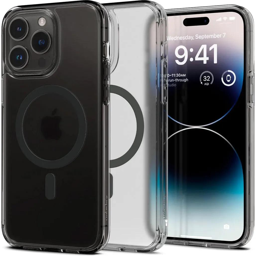 Чохол Spigen Ultra Hybrid (MagFit) для Apple iPhone 14 Pro Max Frost Black (ACS05582) фото 1