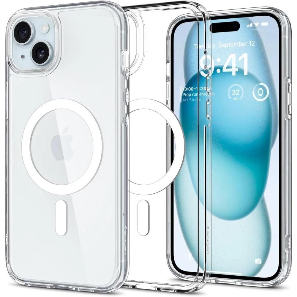 Чохол Spigen Ultra Hybrid with MagFit Apple iPhone 15 White (ACS06802) фото 1