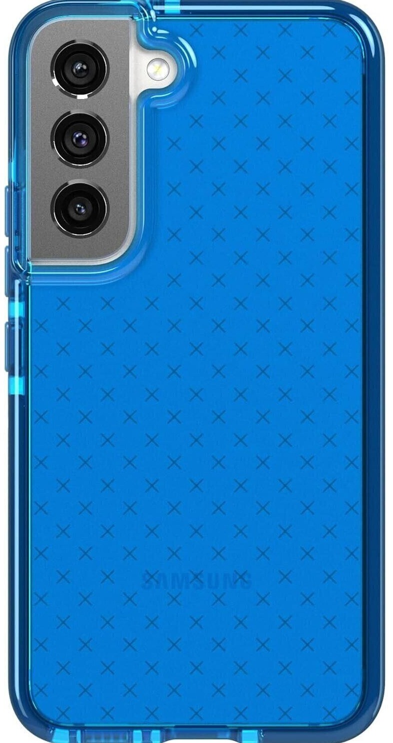 Чохол Tech21 Evo Check Samsung S22 (S901) Blue (T21-9408) фото 1