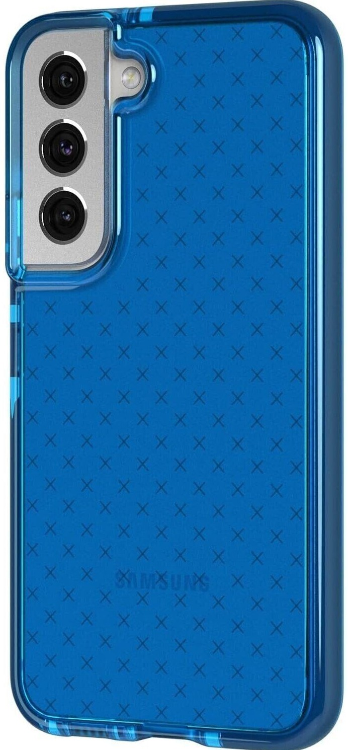 Чохол Tech21 Evo Check Samsung S22 (S901) Blue (T21-9408) фото 2