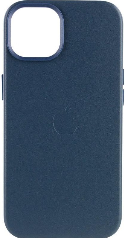 Чохол Leather Case with MagSafe для iPhone 13 Indigo Blue