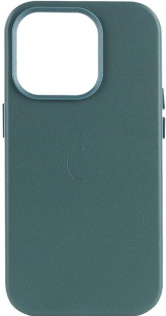 Чохол Leather Case with MagSafe для iPhone 13 Pro Max Pine Needle Green